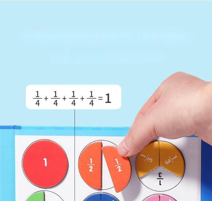 Gluschwein - Montessori Magnetisches Buch-Bruchteil-Puzzle für Kinder