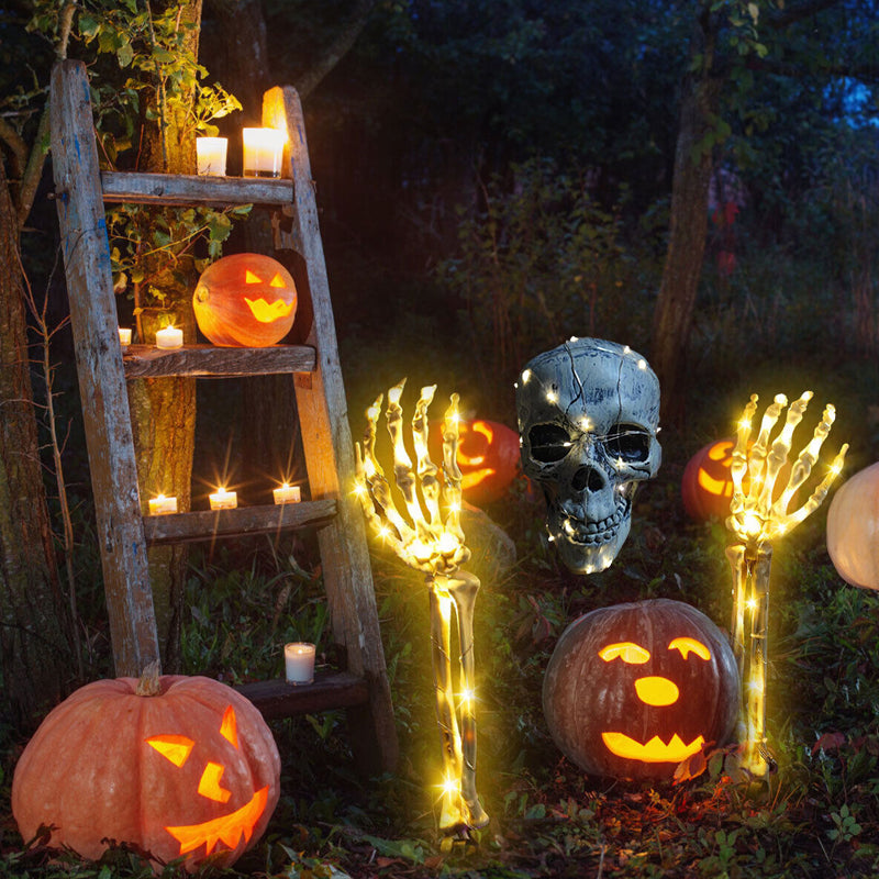 Gluschwein - Halloween-Geisterhand Dekorative Lichter