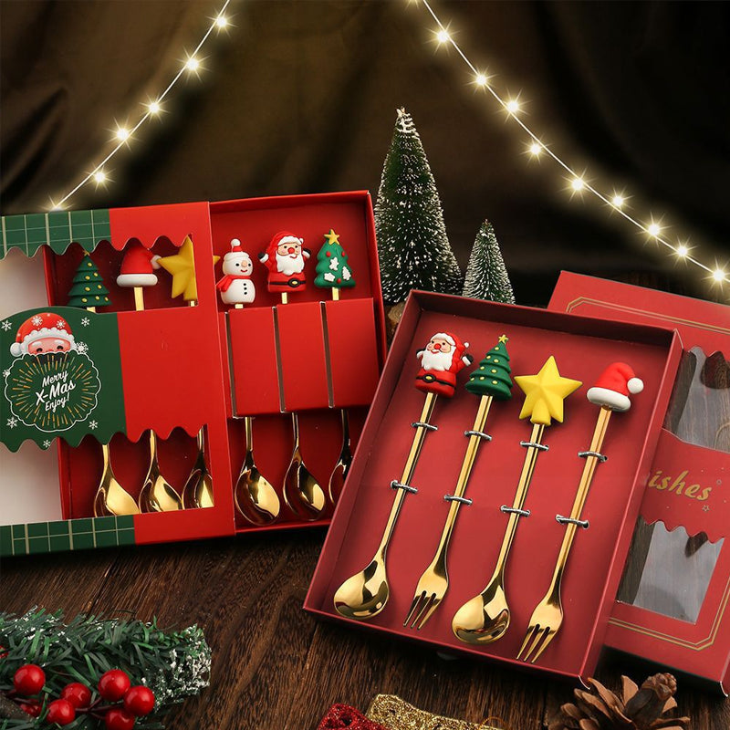 Ensemble de cuillères de Noël