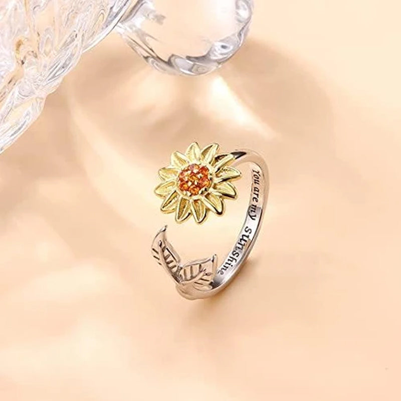 Gluschwein - Rotierender Sonnenblume-Ring Blatt