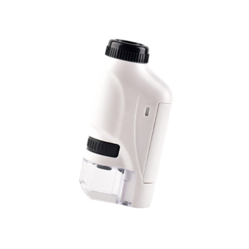 Gluschwein - Tragbares Taschenmikroskop für Kinder mit einstellbarem Zoom 60-120x WEISS