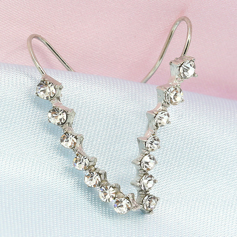 Gluschwein - Ohrstecker mit sieben Sternen und Diamanten