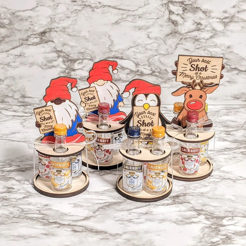 Gluschwein - Weihnachts-Mini-Weinflaschenhalter