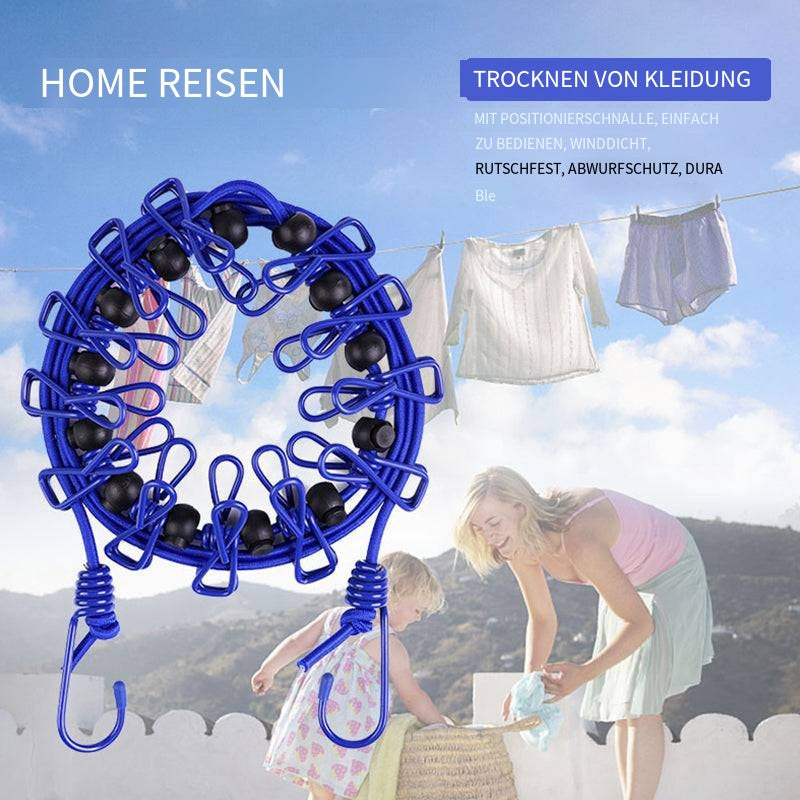 Gluschwein - Tragbarer elastischer Reisewäscheständer