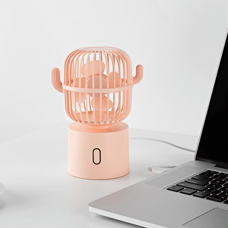 Gluschwein - Kaktus-Rotations-Mini-Ventilator