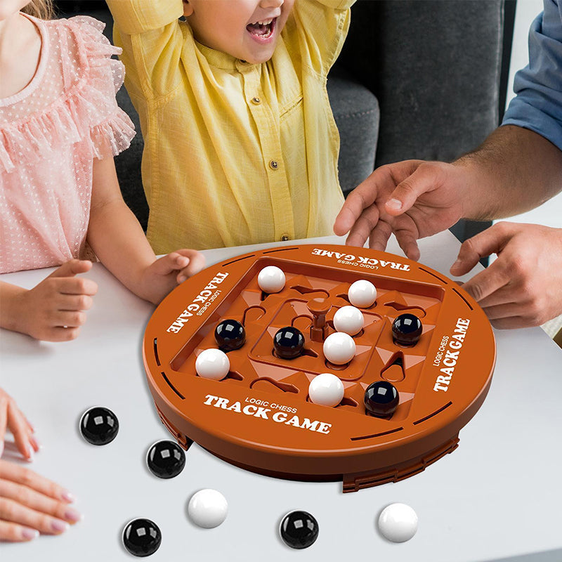 Juego de mesa educativo de lógica orbital.