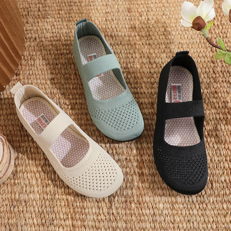 Gluschwein - Atmungsaktive, rutschfeste Stoffschuhe für Damen
