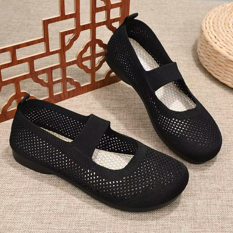 Gluschwein - Atmungsaktive, rutschfeste Stoffschuhe für Damen