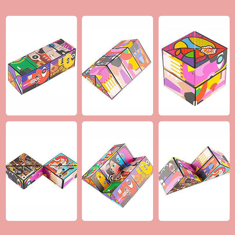 Gluschwein - 🤹Außergewöhnlicher 3D Zauberwürfel💜 abstrakte Malerei