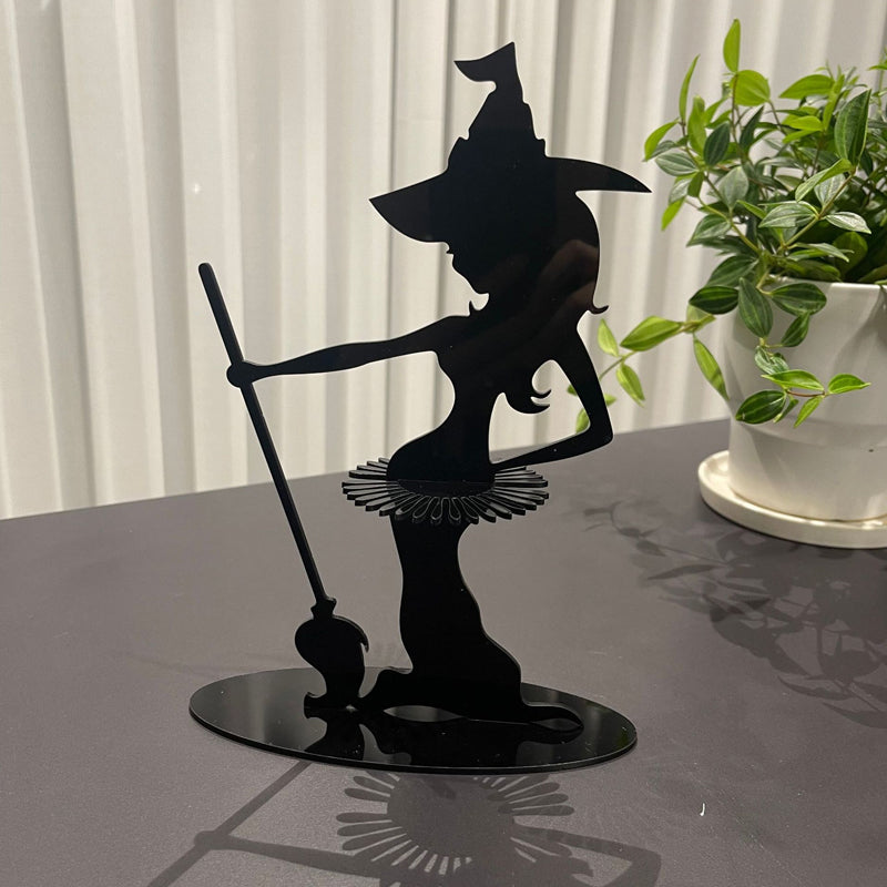 Gluschwein - Hölzerne Halloween-Hexe-Serviettenhalter-Verzierung