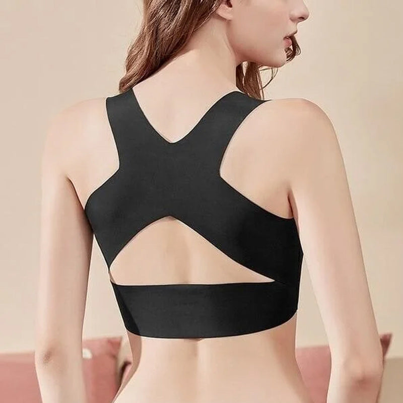 Gluschwein - Verstellbarer, nahtloser Push-Up-Tank-BH ohne Bügel mit Schnalle vorne