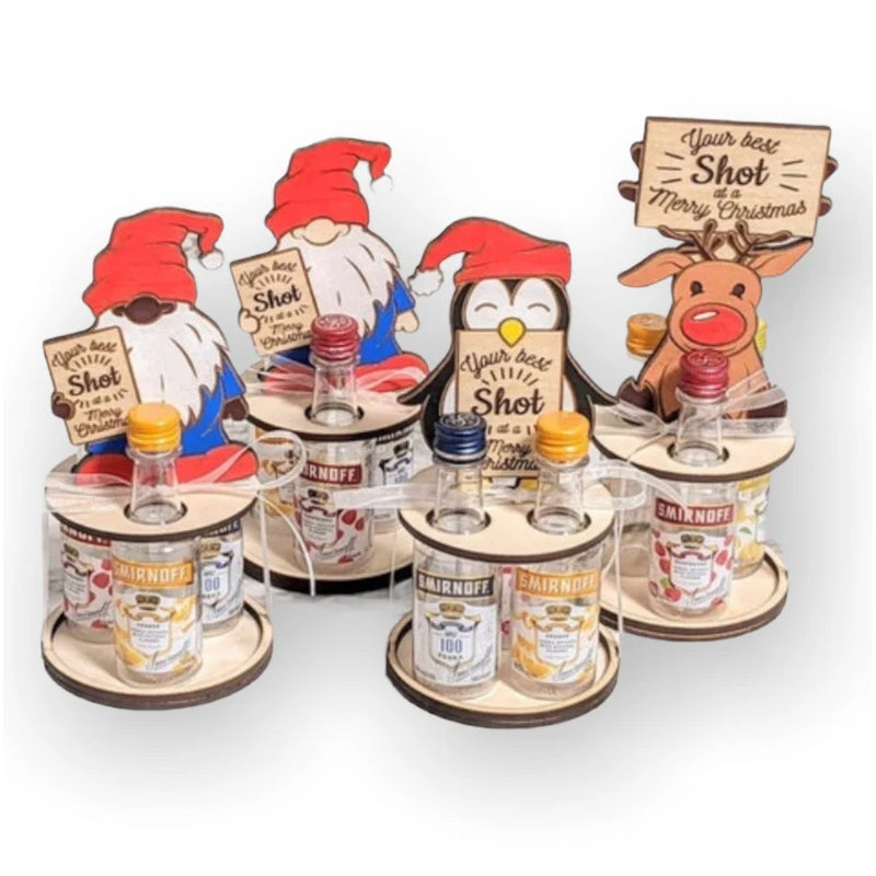 Gluschwein - Weihnachts-Mini-Weinflaschenhalter