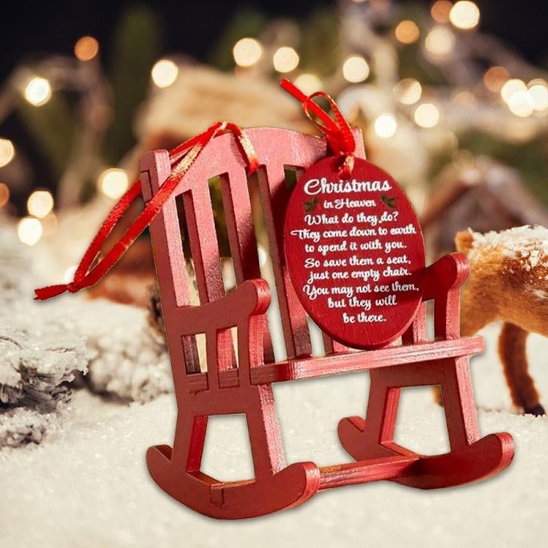 Gluschwein - Weihnachten Holzhandwerk Kleiner Schaukelstuhl Ornament