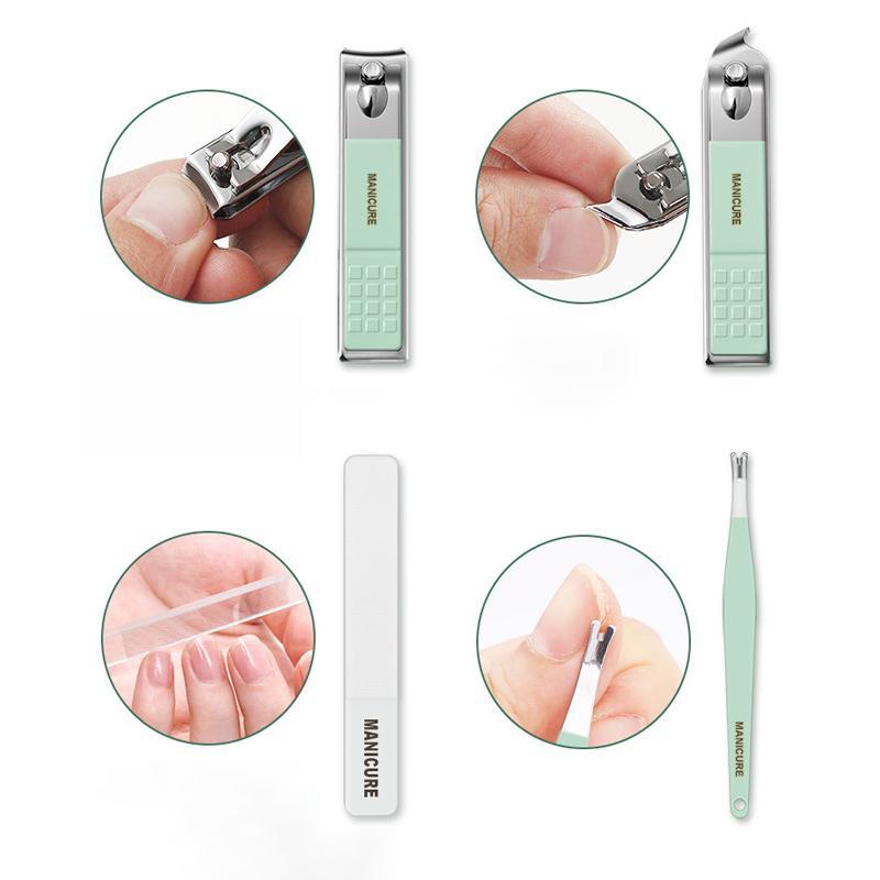Gluschwein - Nagelknipser tragbares Set (12/16 Stück)