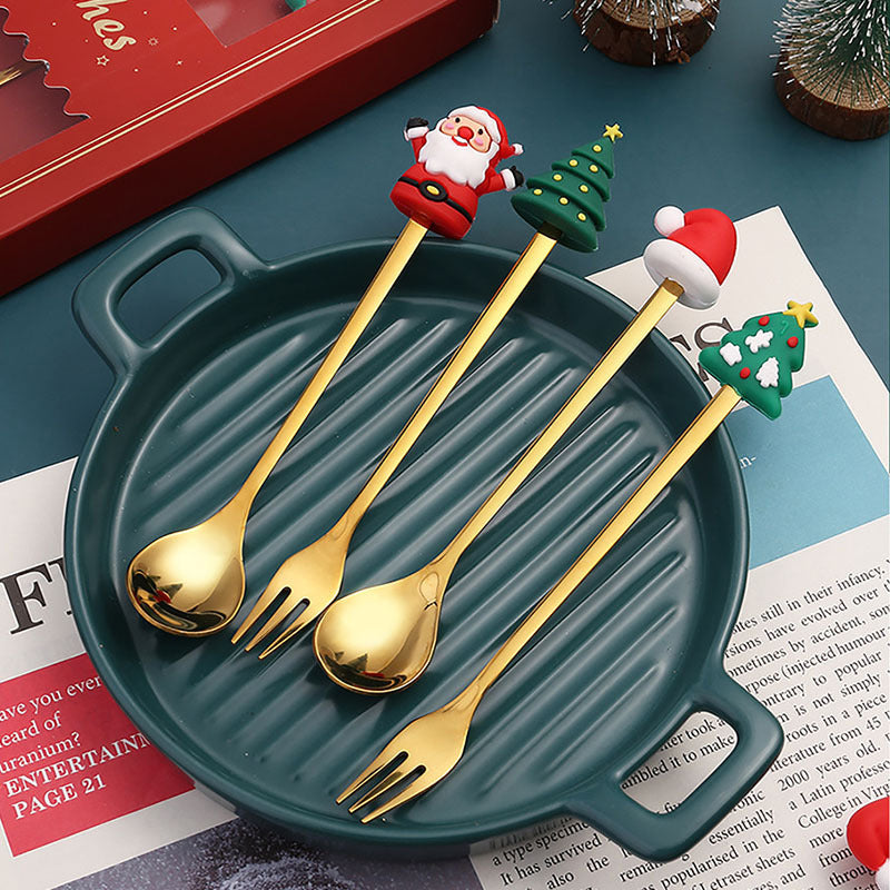 Ensemble de cuillères de Noël