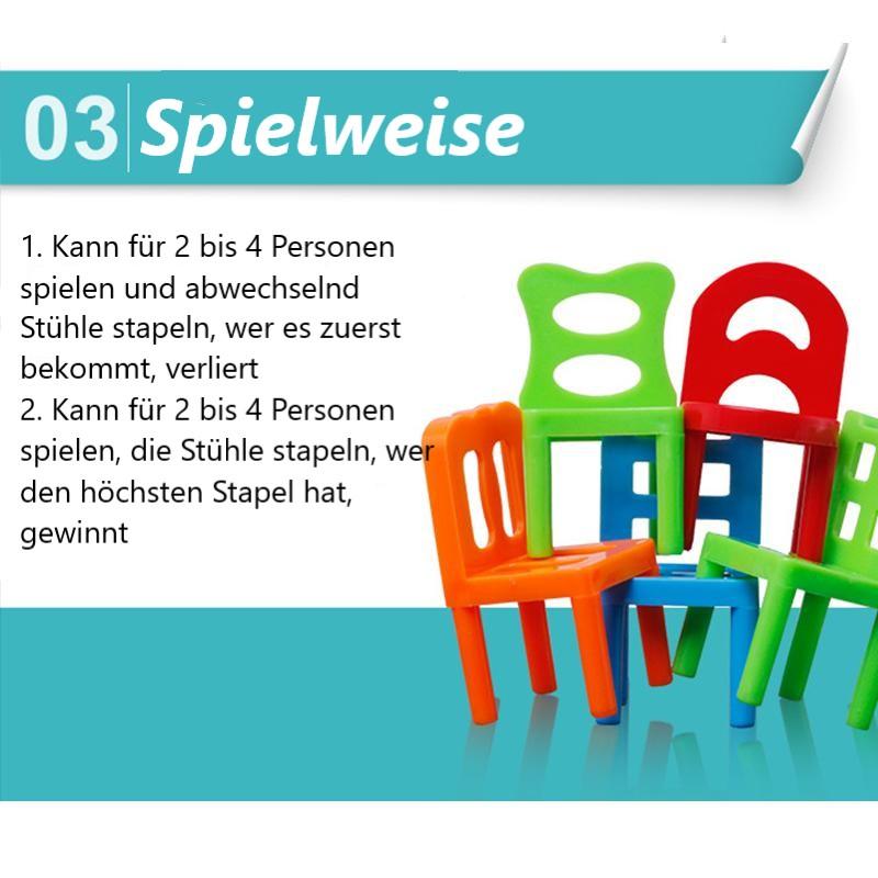 Gluschwein - Weihnachts-Schnäppchen-Stühle zu stapelnendes Turmausgleichsspiel