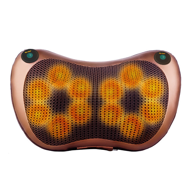 Gluschwein - Multifunktionales beheiztes Massagekissen DOPPELKNÖPFE + 12 MASSAGEBÄLLE