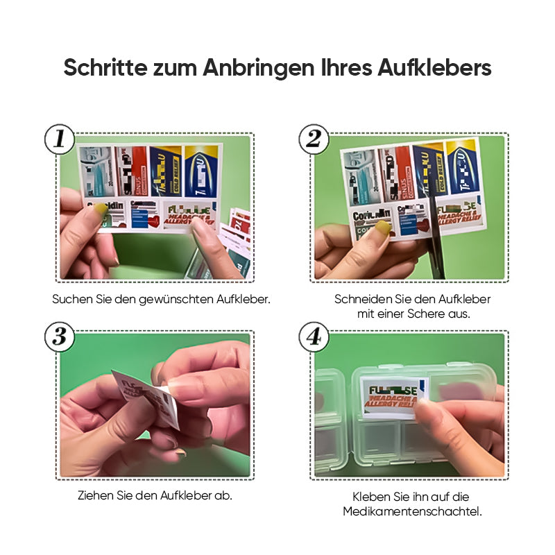 Gluschwein - Tragbare versiegelte Pillendose mit 8 Fächern