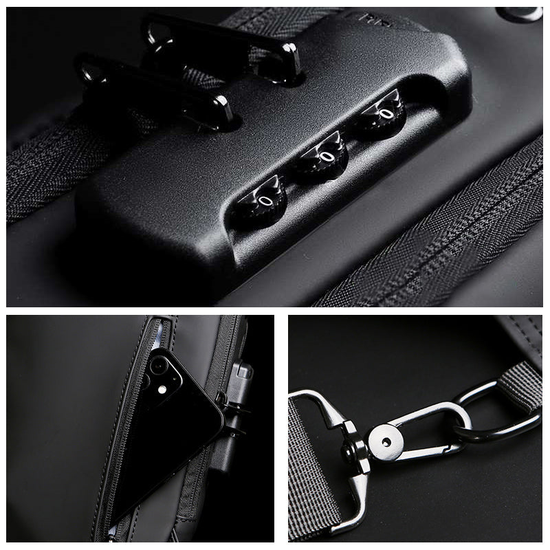 Gluschwein - Lässige Multifunktionale Diebstahlsichere Brusttasche für Herren