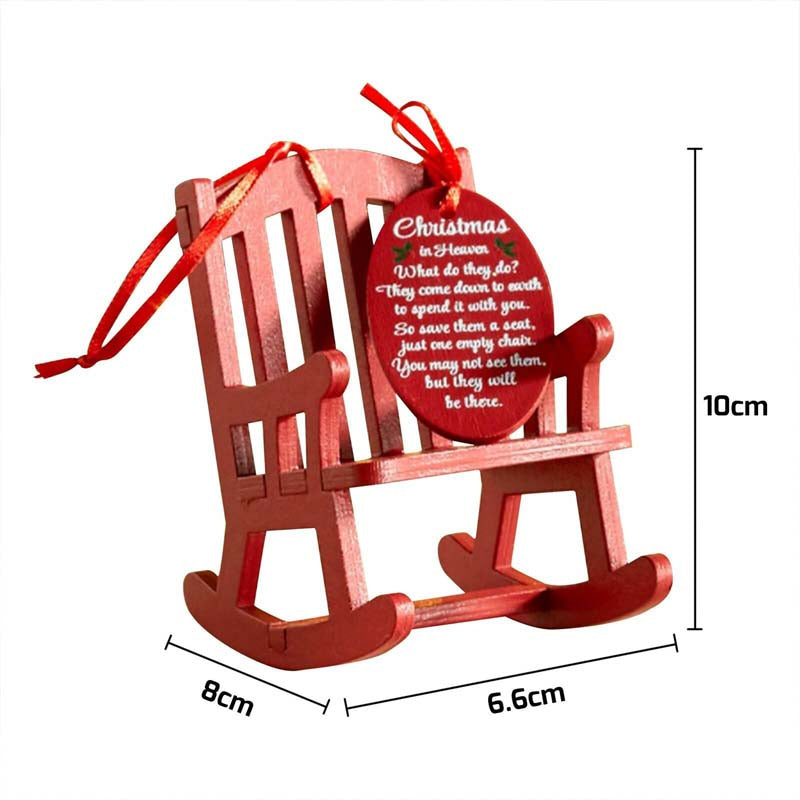 Gluschwein - Weihnachten Holzhandwerk Kleiner Schaukelstuhl Ornament