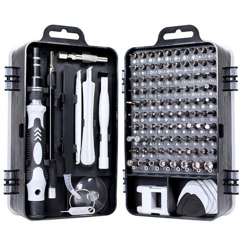 Gluschwein - Multifunktionales 115 in 1 Schraubendreher-Set schwarz