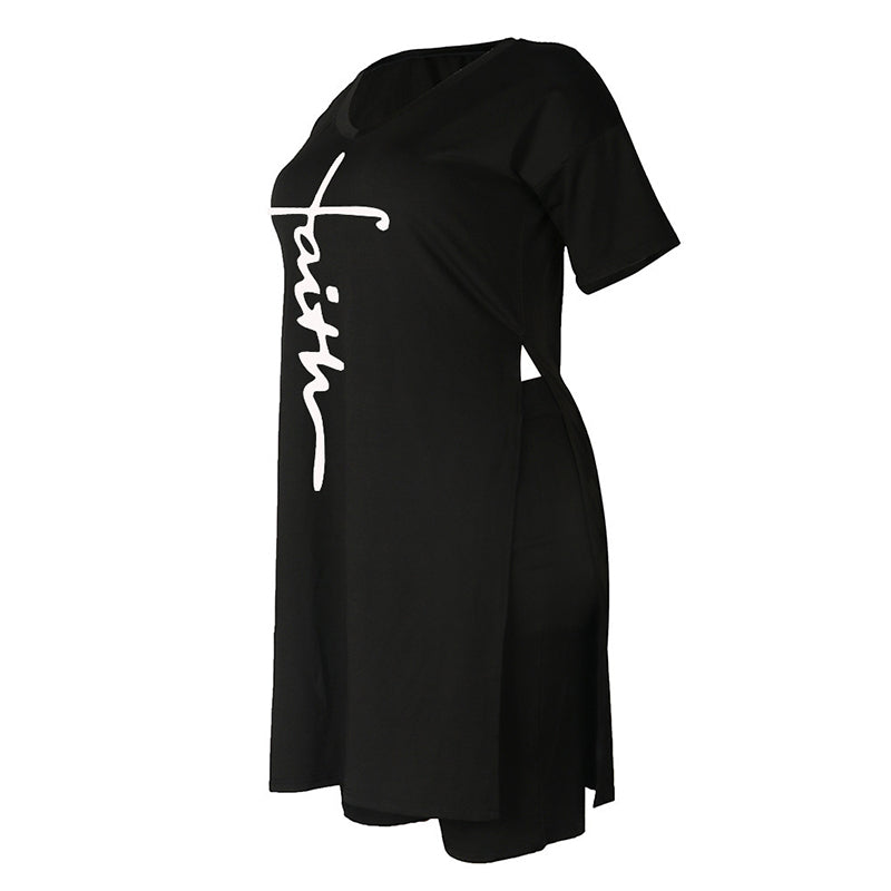Gluschwein - Bedrucktes zweiteiliges Set aus T-Shirt und Shorts