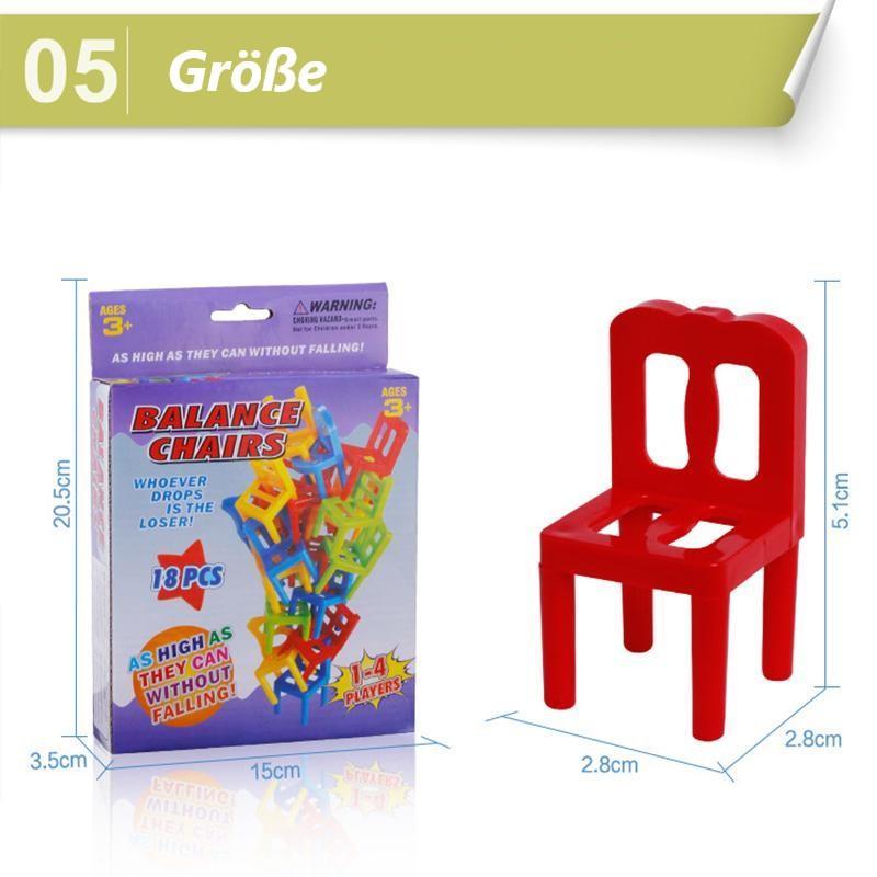 Gluschwein - Weihnachts-Schnäppchen-Stühle zu stapelnendes Turmausgleichsspiel