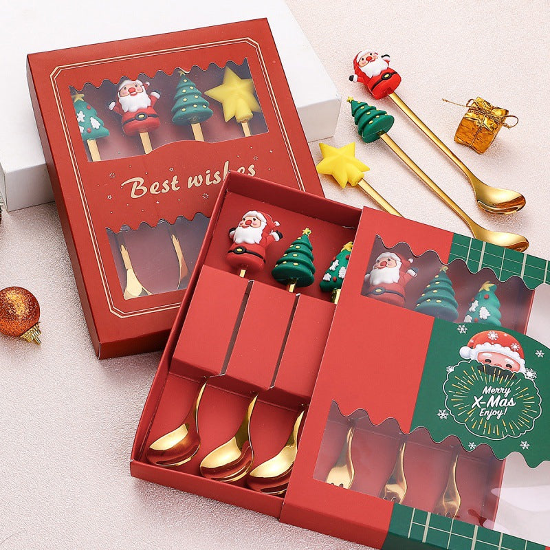 Ensemble de cuillères de Noël