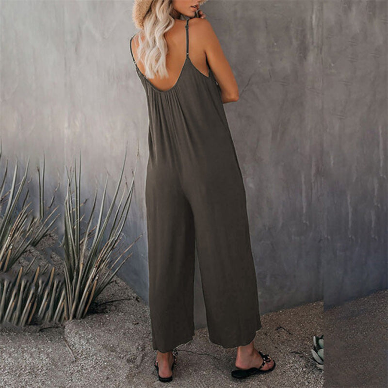 Gluschwein - Lockerer, dehnbarer Cami-Jumpsuit
