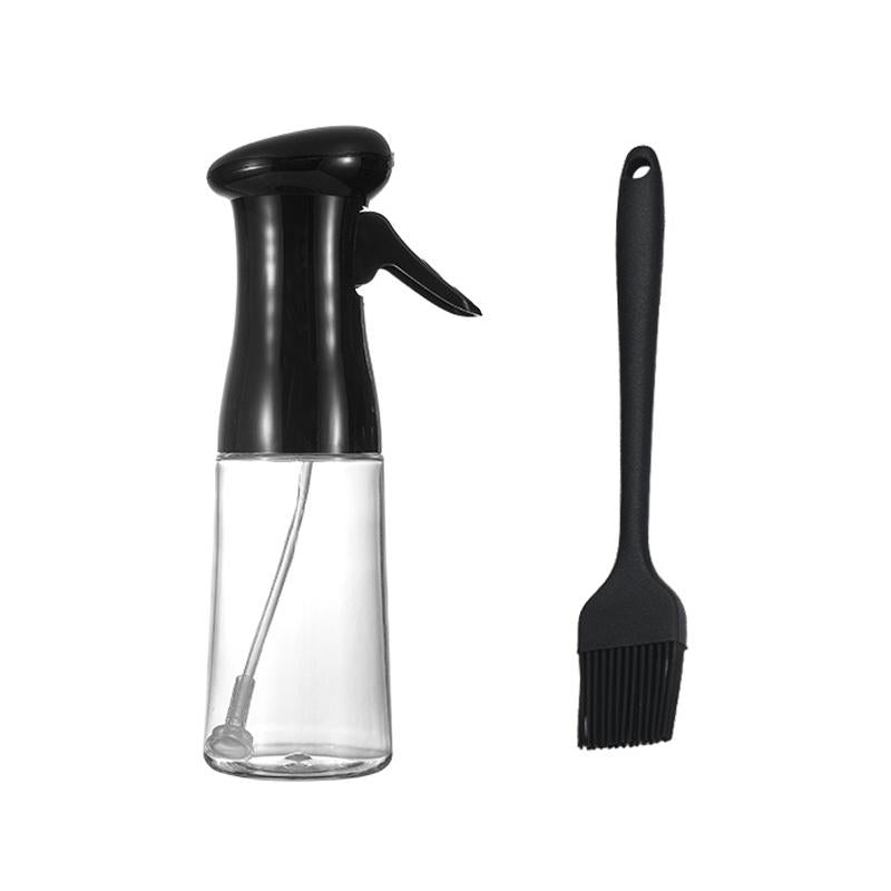 Gluschwein - Ölsprühflasche mit Luftdruck Schwarz Mit Ölpinsel