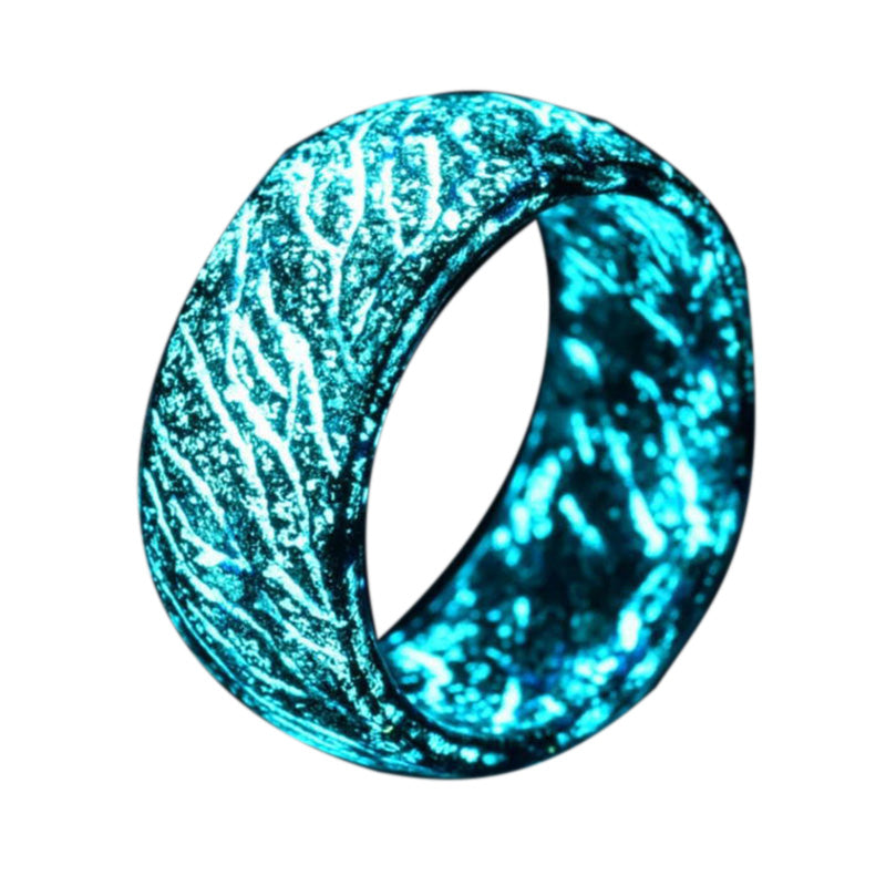 Gluschwein - Fashion Colorful Luminous Resin Fluorescent Glowing Ring