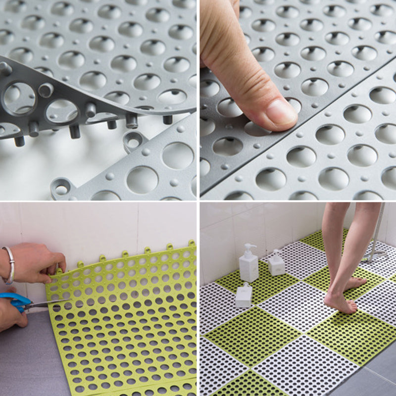 Gluschwein - Bathroom PVC spliceable non-slip mat(4 Stück)