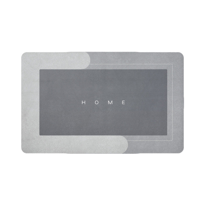 Gluschwein - Tolle absorbierende Bodenmatte Hellgrau Rechteck