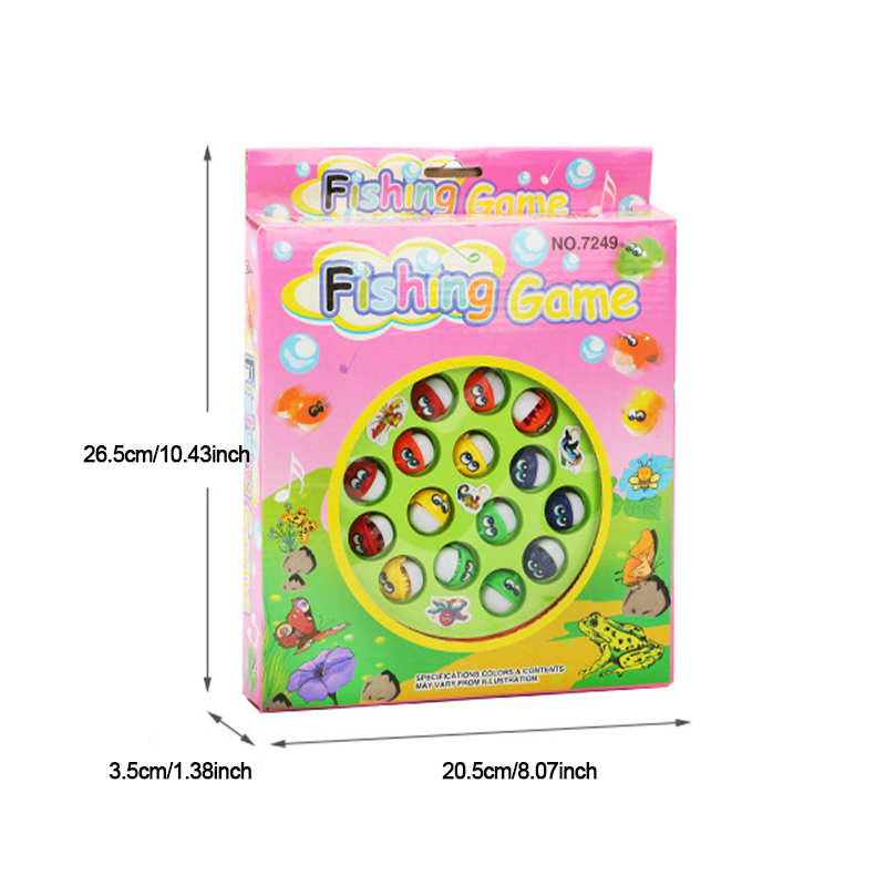 Gluschwein - Ein Angelspiel für Kinder 3 ANGELRUTEN + 15 FISCHE