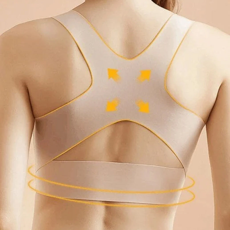 Gluschwein - Verstellbarer, nahtloser Push-Up-Tank-BH ohne Bügel mit Schnalle vorne