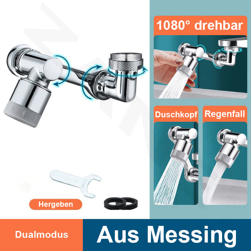 Gluschwein - Rotierender Wasserhahn mit Spritzfilter Dualmodus