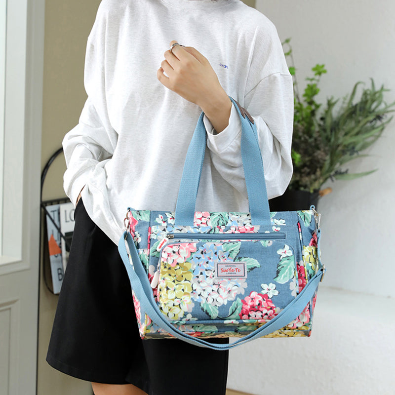 Gluschwein - Wasserdichte Tasche mit Blumenmuster und großem Fassungsvermögen