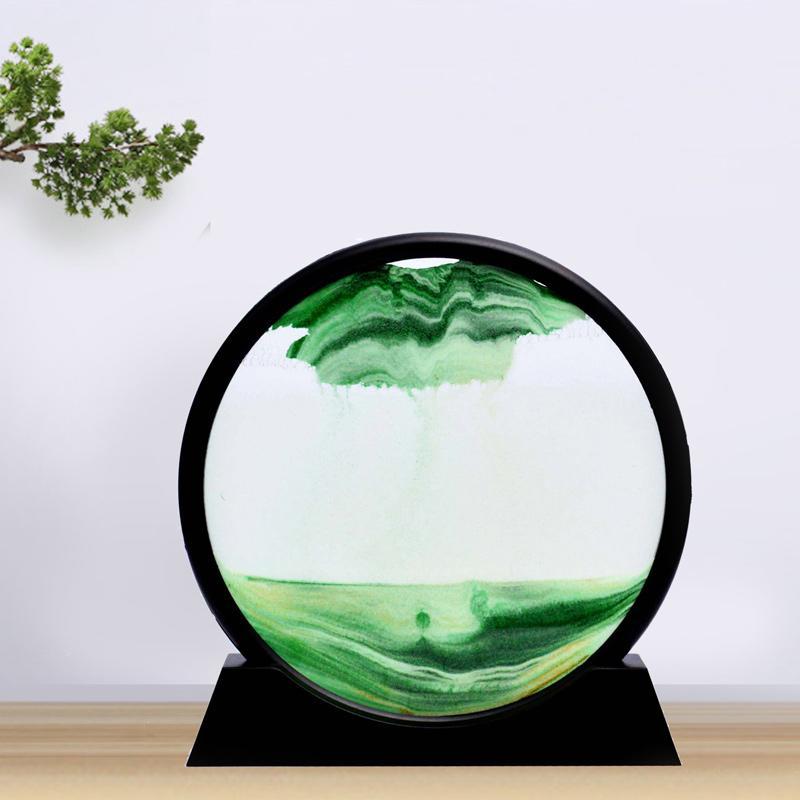 Gluschwein - Sanduhr für Wohnkultur grün