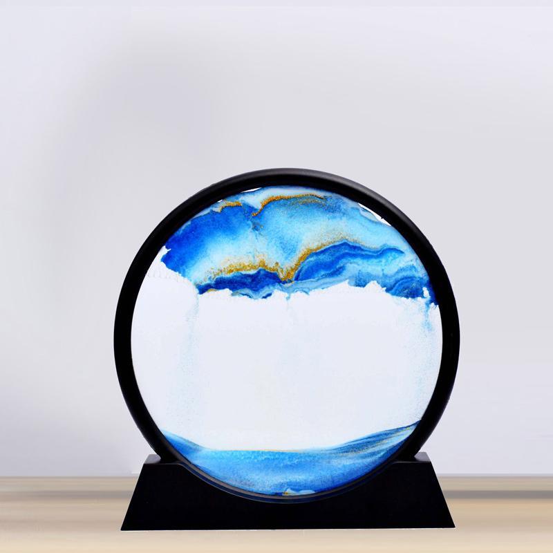 Gluschwein - Sanduhr für Wohnkultur blau