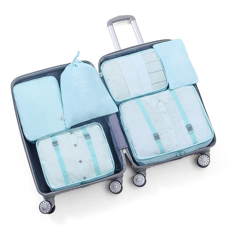 Gluschwein - Packtaschen Reisetasche im Koffer Helles Blau