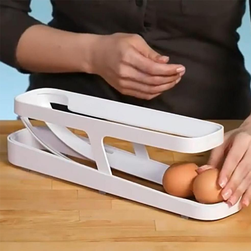 Gluschwein - Automatisch scrollende Eierregal-Halter-Aufbewahrungsbox