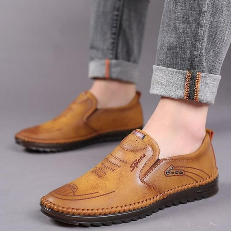 Gluschwein - Lässige, modische Schuhe für Herren mit weicher Sohle Gelb