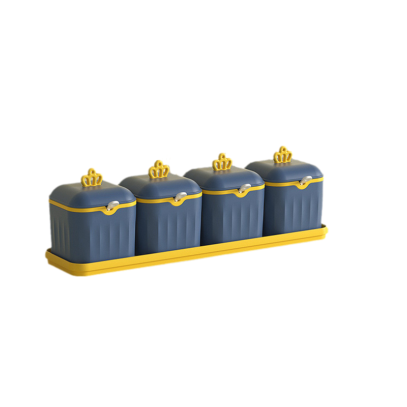 Gluschwein - Doppellagiges Gewürzbox-Set mit Tablett Blau