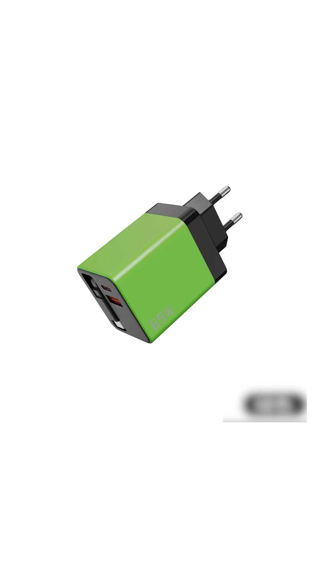 ✨⚡3-in-1-GaN-Ladegerät, 80 W MAX skalierbares Schnelllademodul mit Typ-C-Kabel und 2 USB-Anschlüssen