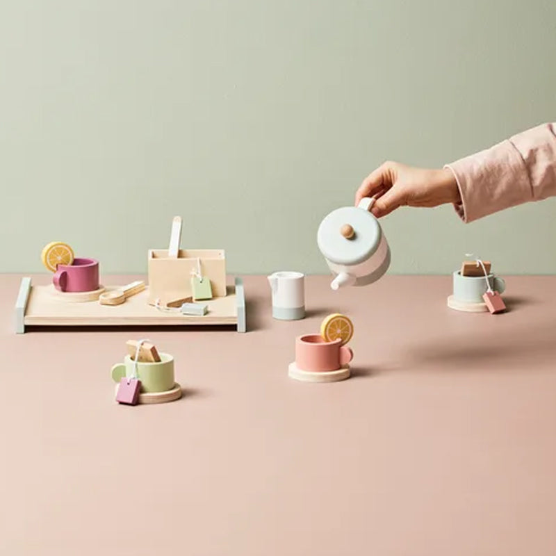 Gluschwein - Nachmittagstee Holzspielzeugset