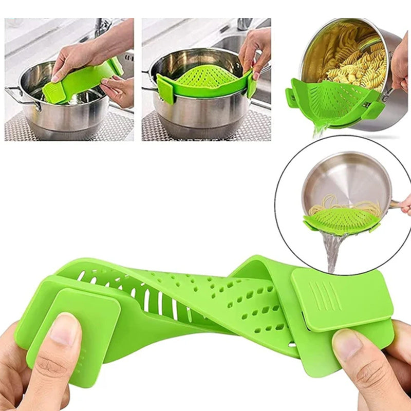 Gluschwein - Clip-On-Sieb aus Silikon für alle Töpfe und Pfannen