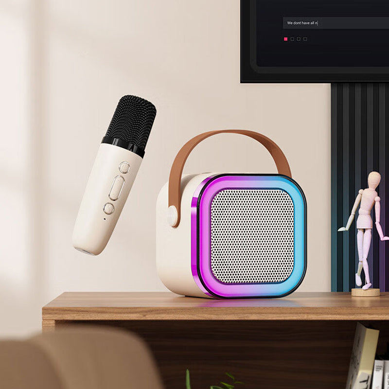 Gluschwein - Mini-Karaoke-Maschine mit kabellosen Mikrofonen