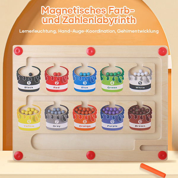Gluschwein - Magnetisches Farb- und Zahlenlabyrinth
