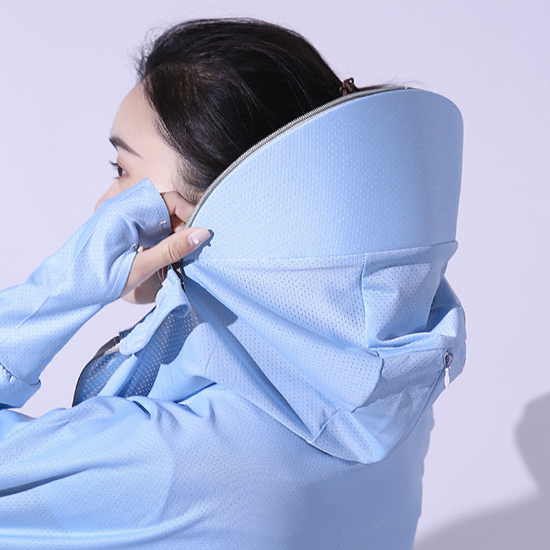 Gluschwein - Eisseide UV-Schutz Windjacke mit Kapuze
