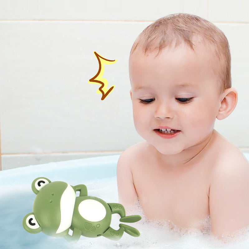 Gluschwein - Baby Dusche Uhrwerk Niedliches Tier schwimmender Frosch